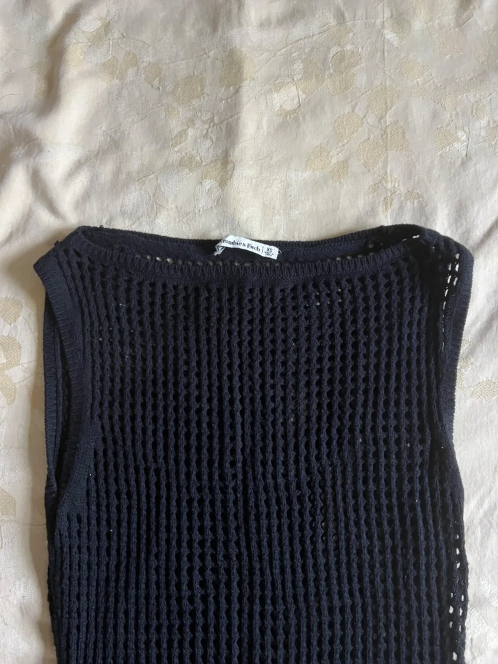 Abercrombie & Fitch black crochet
